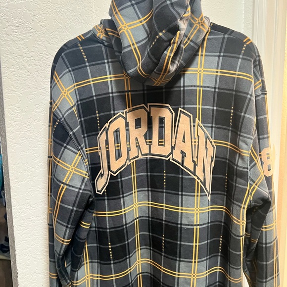 Men’s Jordan Plaid Pullover Hoodie - Picture 2 of 6